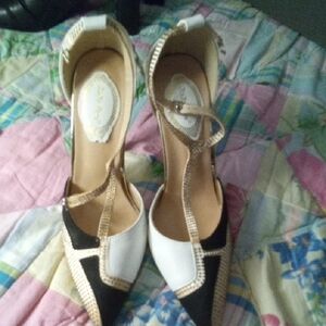 Elegant Black and White Women's Heels